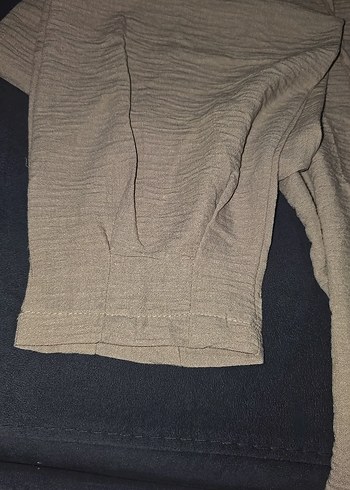 s Beden camel Renk Bej Rahat Kesim Keten Midi Pantolon