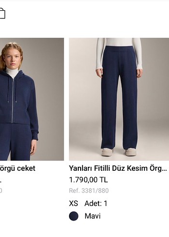 Oysho Yanları Fitilli Düz Kesim Pantolon - Görsel 2