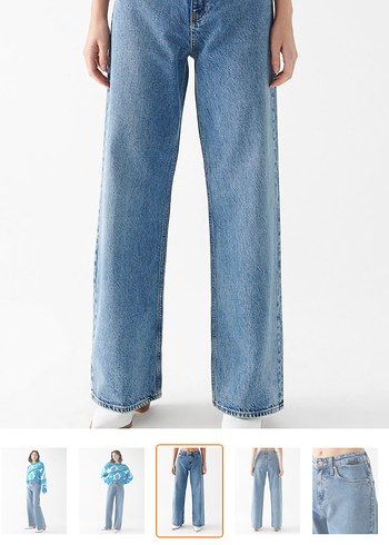 Açık Mavi Baggy Kadın Jean - Görsel 2