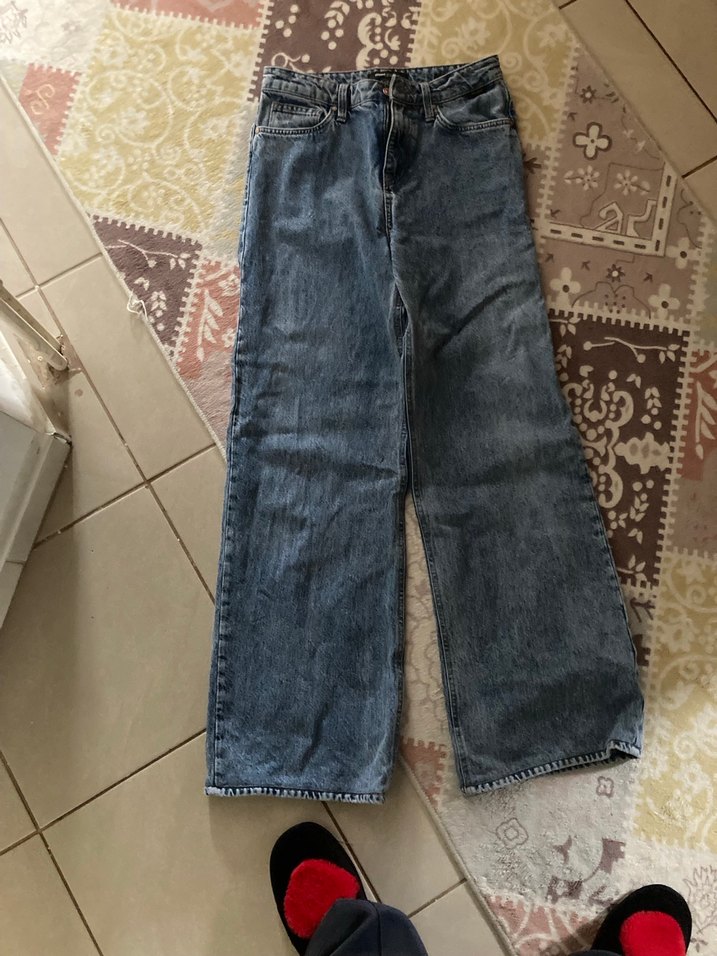 Açık Mavi Baggy Kadın Jean - Görsel 5