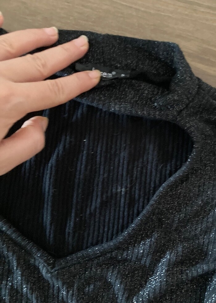 Simli triko kazak - Görsel 2