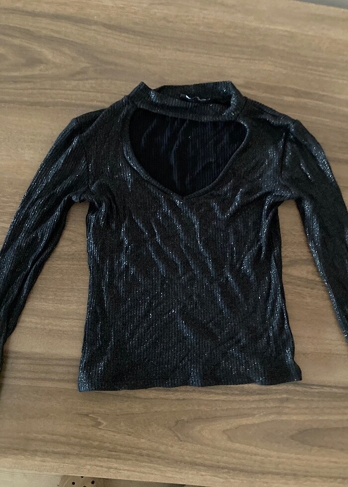 Simli triko kazak - Görsel 3