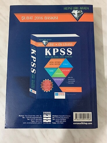  KPSS ÖNLİSANS KONU ANLATIMLI SORU BANKASI