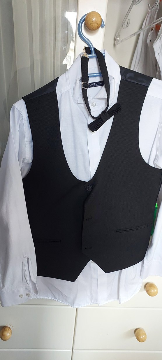 Ayarlanabilir Tokalı Siyah Çocuk smokin - Görsel 2