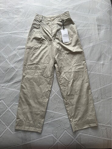 Stradivarius Stradivarius krem smart pantolon