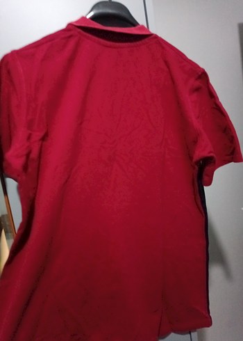 l/xl Beden Kırmızı Siyah Erkek Polo Yaka Tişört