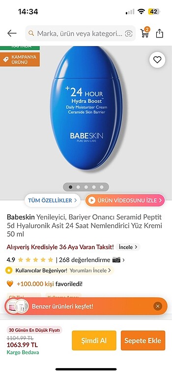 Babeskin Nemlendirici
