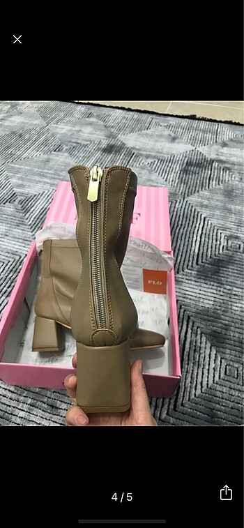 38 Beden camel Renk Topuklu bot