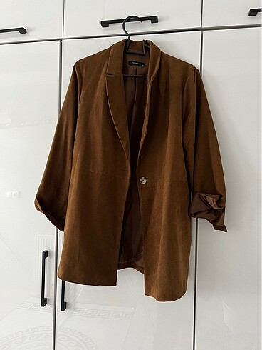Kahverengi blazer ceket