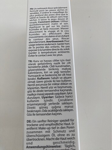 Farmasi Yüz temizleme jeli
