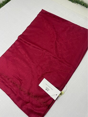 İpek Scarf Yün İpek Şal Bordo