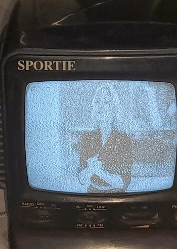 SPORTIE Siyah Mini  siyah beyaz televizyon ve radyo - Görsel 13