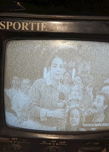 SPORTIE Siyah Mini  siyah beyaz televizyon ve radyo - Görsel 12