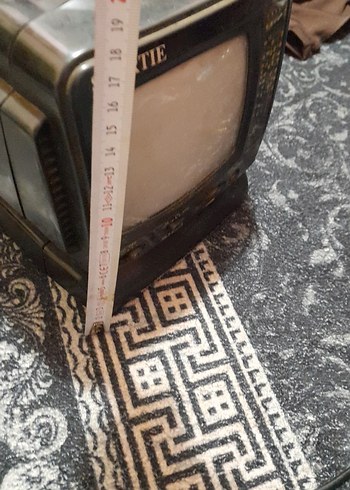 SPORTIE Siyah Mini  siyah beyaz televizyon ve radyo - Görsel 8