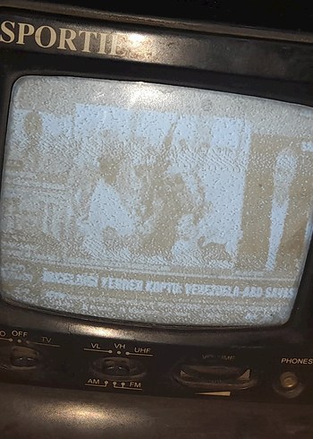 SPORTIE Siyah Mini  siyah beyaz televizyon ve radyo - Görsel 16