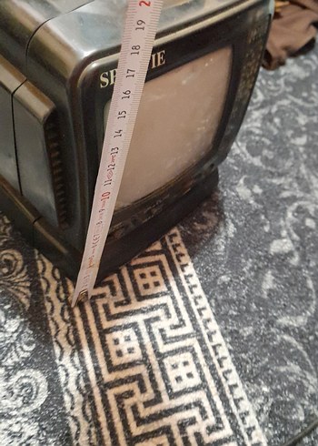 SPORTIE Siyah Mini  siyah beyaz televizyon ve radyo - Görsel 2