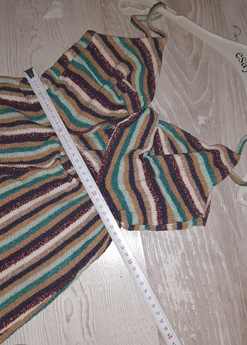 Çok Renkli Bohem Kadın Mini Tulum - Görsel 10