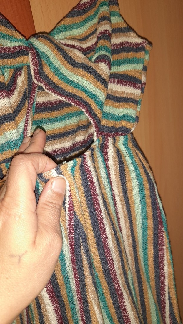 Çok Renkli Bohem Kadın Mini Tulum - Görsel 4