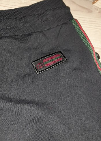 bay bayan giyebilir Siyah Nakışlı Eşofman Altı - Görsel 10