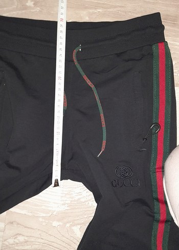 bay bayan giyebilir Siyah Nakışlı Eşofman Altı - Görsel 13