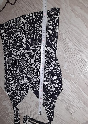 Bohem Siyah Desenli Mini Mayo alt yok - Görsel 11