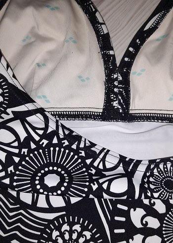 Bohem Siyah Desenli Mini Mayo alt yok - Görsel 4