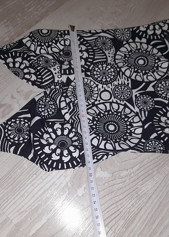 Bohem Siyah Desenli Mini Mayo alt yok - Görsel 9