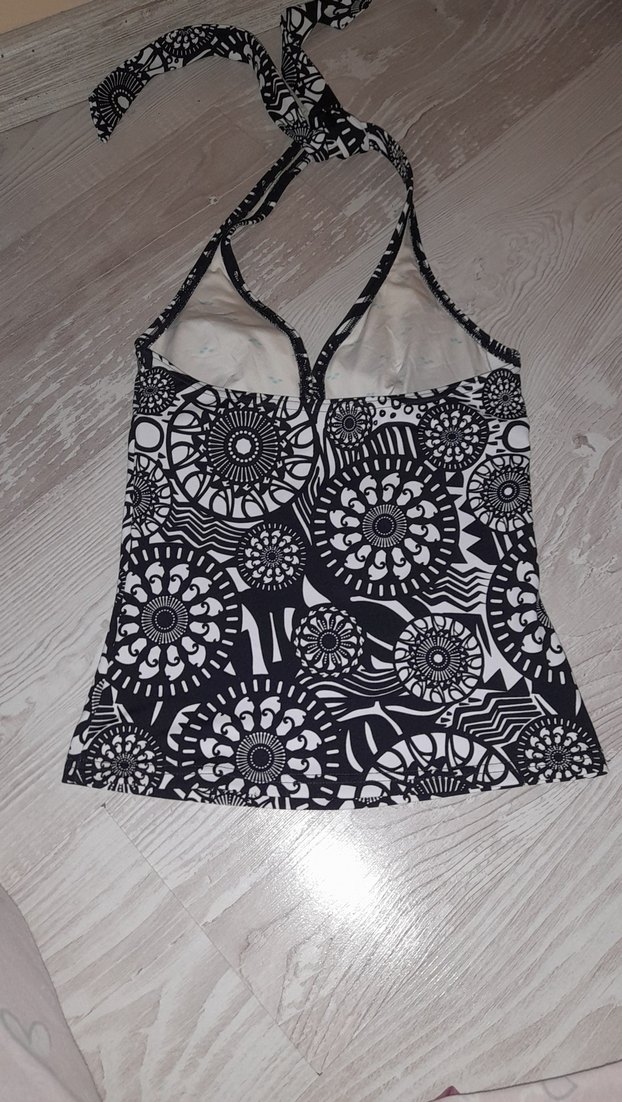 Bohem Siyah Desenli Mini Mayo alt yok - Görsel 2