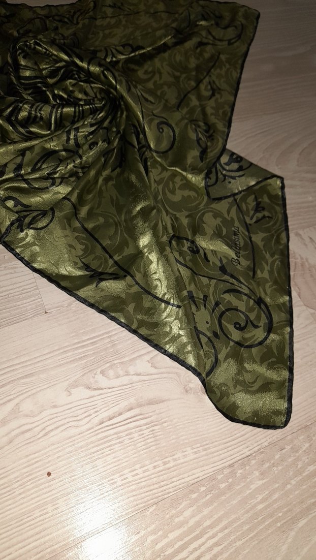 Bohem Tarzda Haki Kadın eşarp - Görsel 4