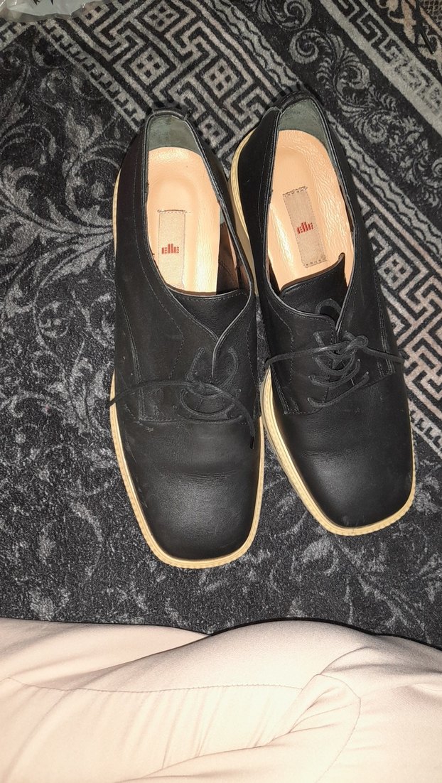 Siyah Platform Topuklu Kadın Oxfords - Görsel 3