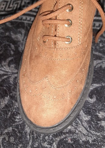 Kahverengi Süet kadın Günlük Ayakkabı - Görsel 6