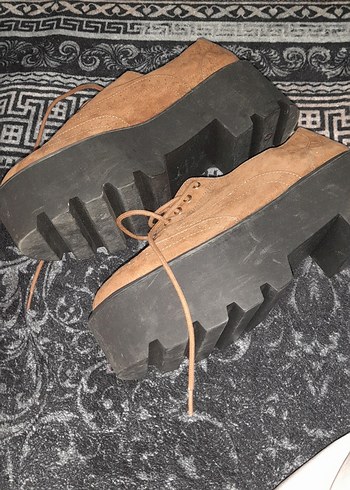 Kahverengi Süet kadın Günlük Ayakkabı - Görsel 9