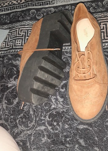 Kahverengi Süet kadın Günlük Ayakkabı - Görsel 7