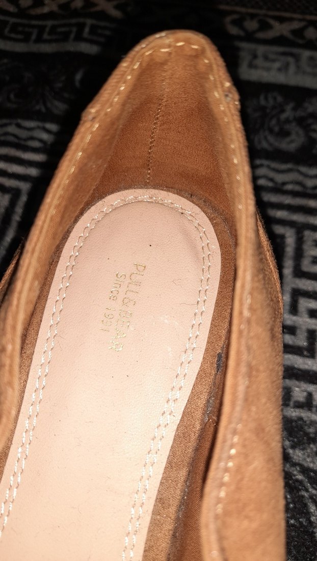 Kahverengi Süet kadın Günlük Ayakkabı - Görsel 5