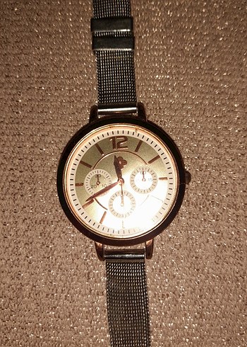 Gri Kadın Saat Bel Detaylı pili bitik - Görsel 3