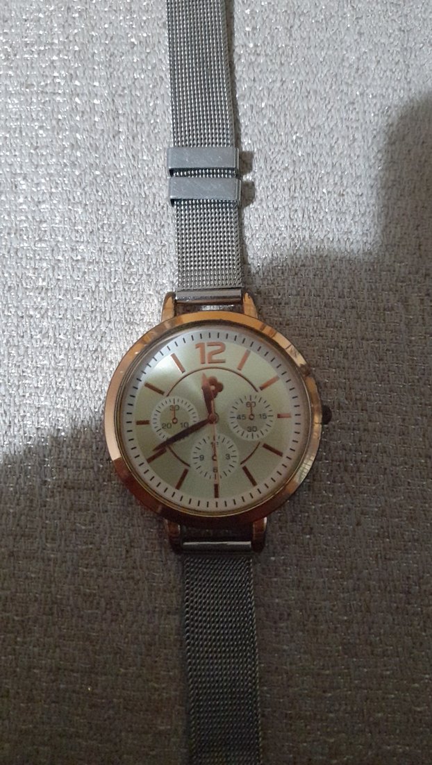 Gri Kadın Saat Bel Detaylı pili bitik - Görsel 4