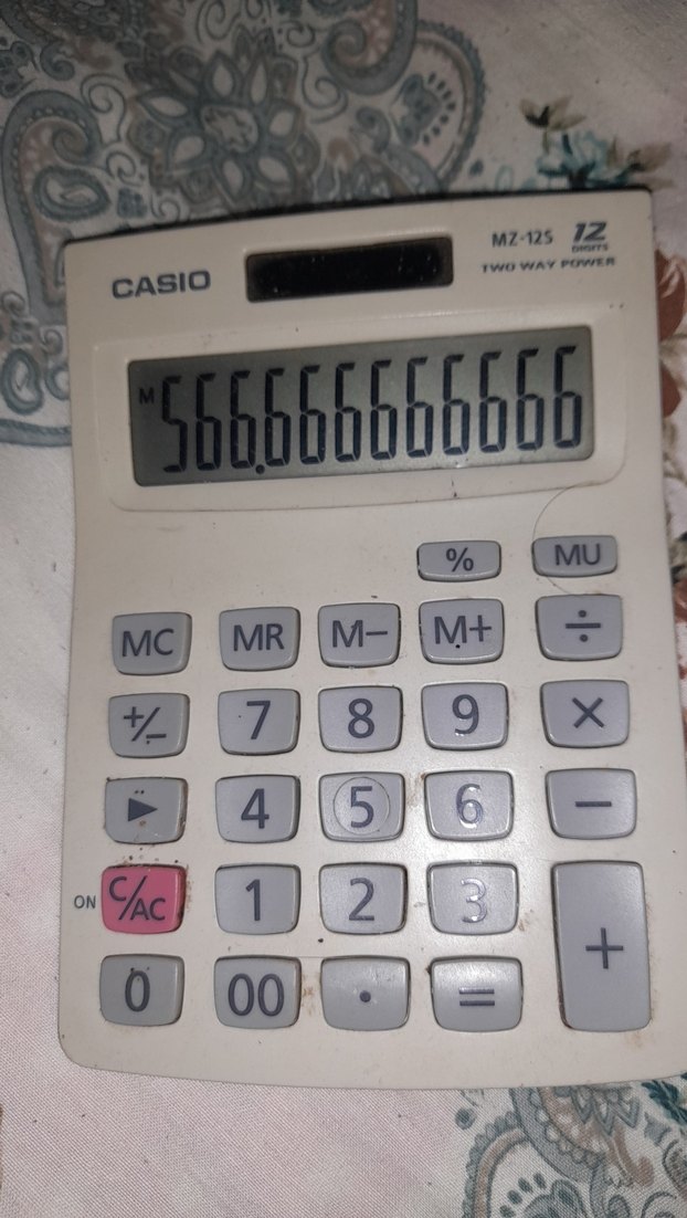 Casio Beyaz Hesap Makinesi MZ-12S - Görsel 2