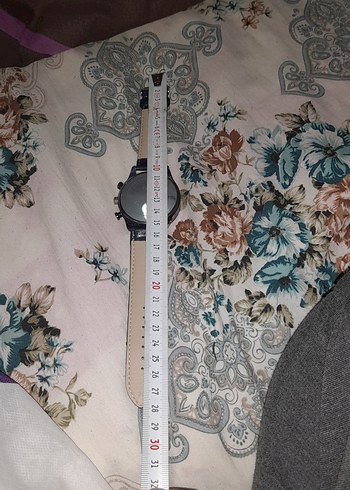 Koyu Mavi Deri Kayışlı Erkek Saat - Görsel 11