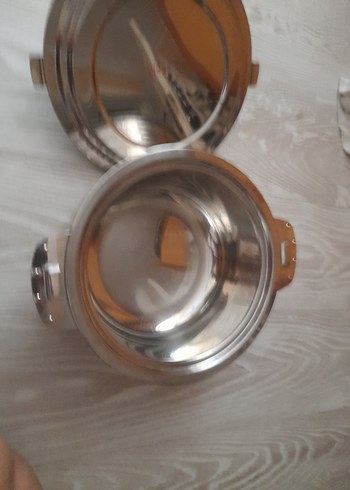 Beden gri Renk Tencere Kapaklı çift katmanlı cikcak tutan özelliğe sahip