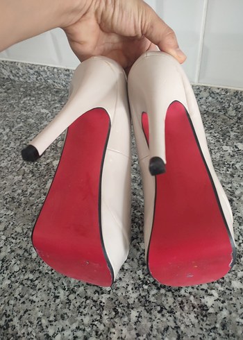 Renkli Desenli CANZONE Platform Topuklu Kadın Ayakkabı - Görsel 5