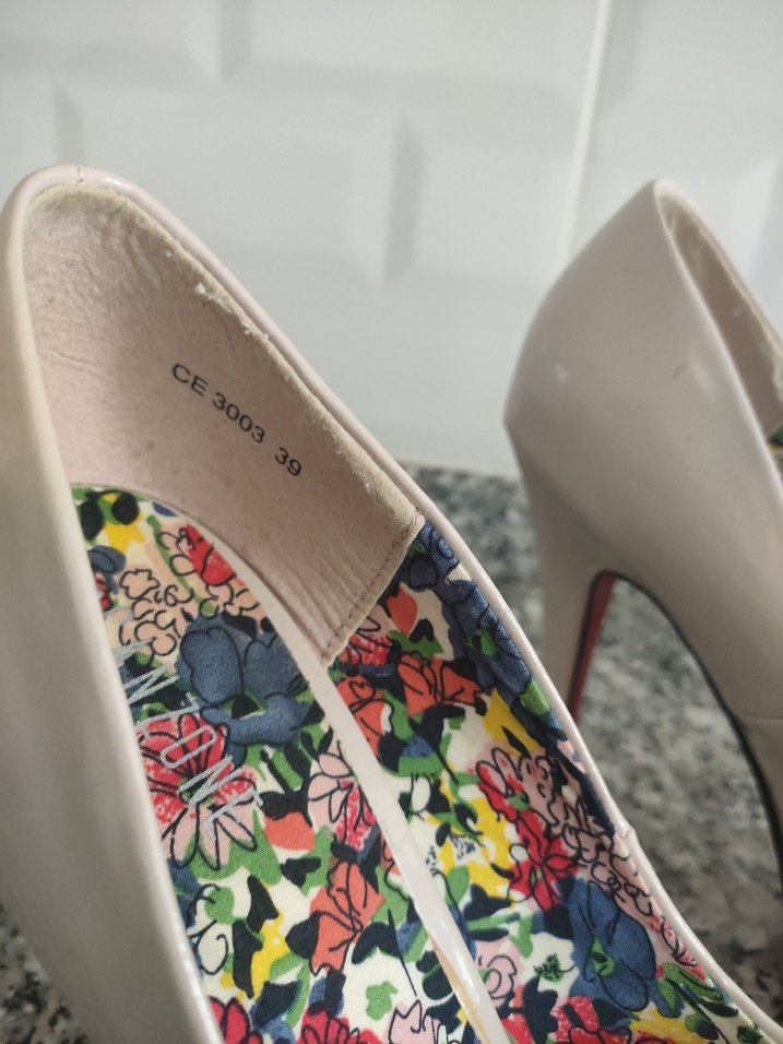 Renkli Desenli CANZONE Platform Topuklu Kadın Ayakkabı - Görsel 2