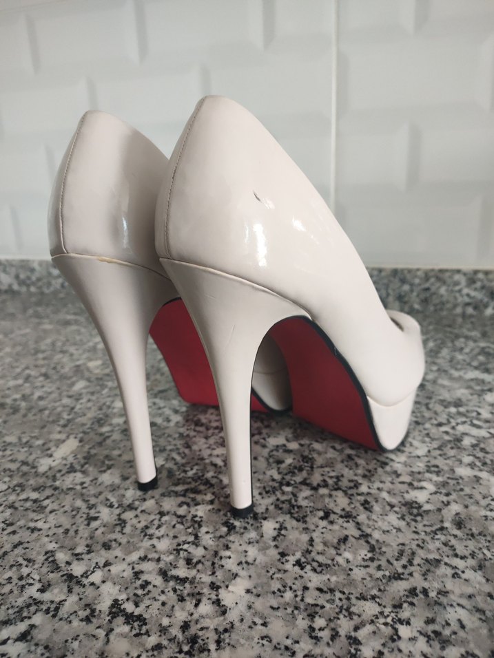 Renkli Desenli CANZONE Platform Topuklu Kadın Ayakkabı - Görsel 4