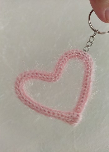 Pastel Renkli Tricotin Örgü Anahtarlık - Görsel 4