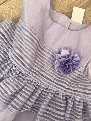 3 Ay Beden mor Renk H&m Lila Bebek Elbise