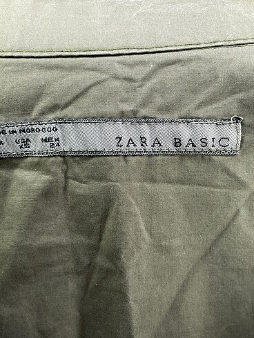 xs Beden haki Renk Zara Kısa Elbise %70 İndirimli.