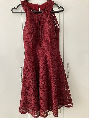 Bordo elbise