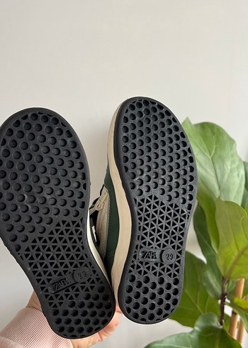 Zara Zara Erkek Çocuk Yeşil Baskılı Spor Ayakkabı