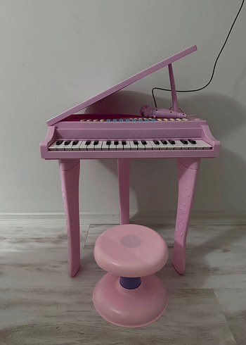 Vardem Mikrofonlu Mini Piyano 37 Tuşlu - Pembe - Görsel 2