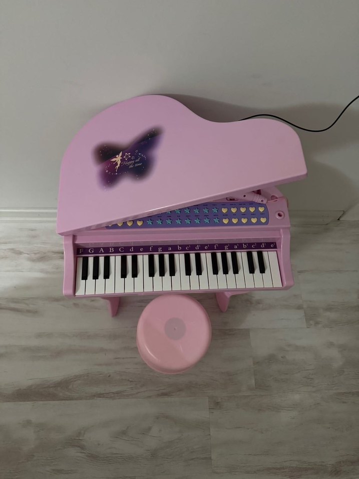 Vardem Mikrofonlu Mini Piyano 37 Tuşlu - Pembe - Görsel 3