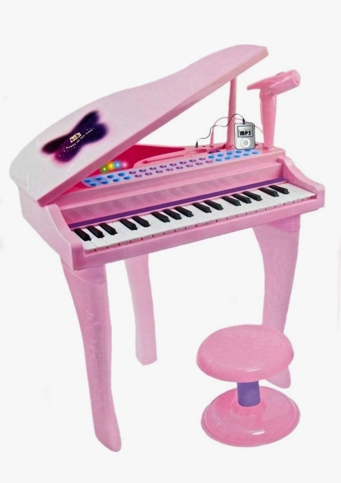 Vardem Mikrofonlu Mini Piyano 37 Tuşlu - Pembe - Görsel 4